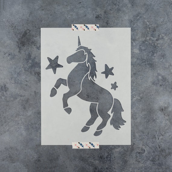 Unicorn Stencil  Reusable DIY Craft Stencil of a Unicorn