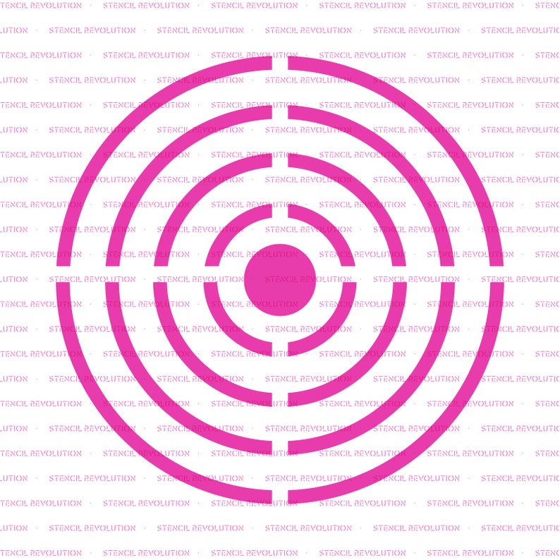 Bullseye Target Stencil Reusable DIY Craft Stencils of a Etsy