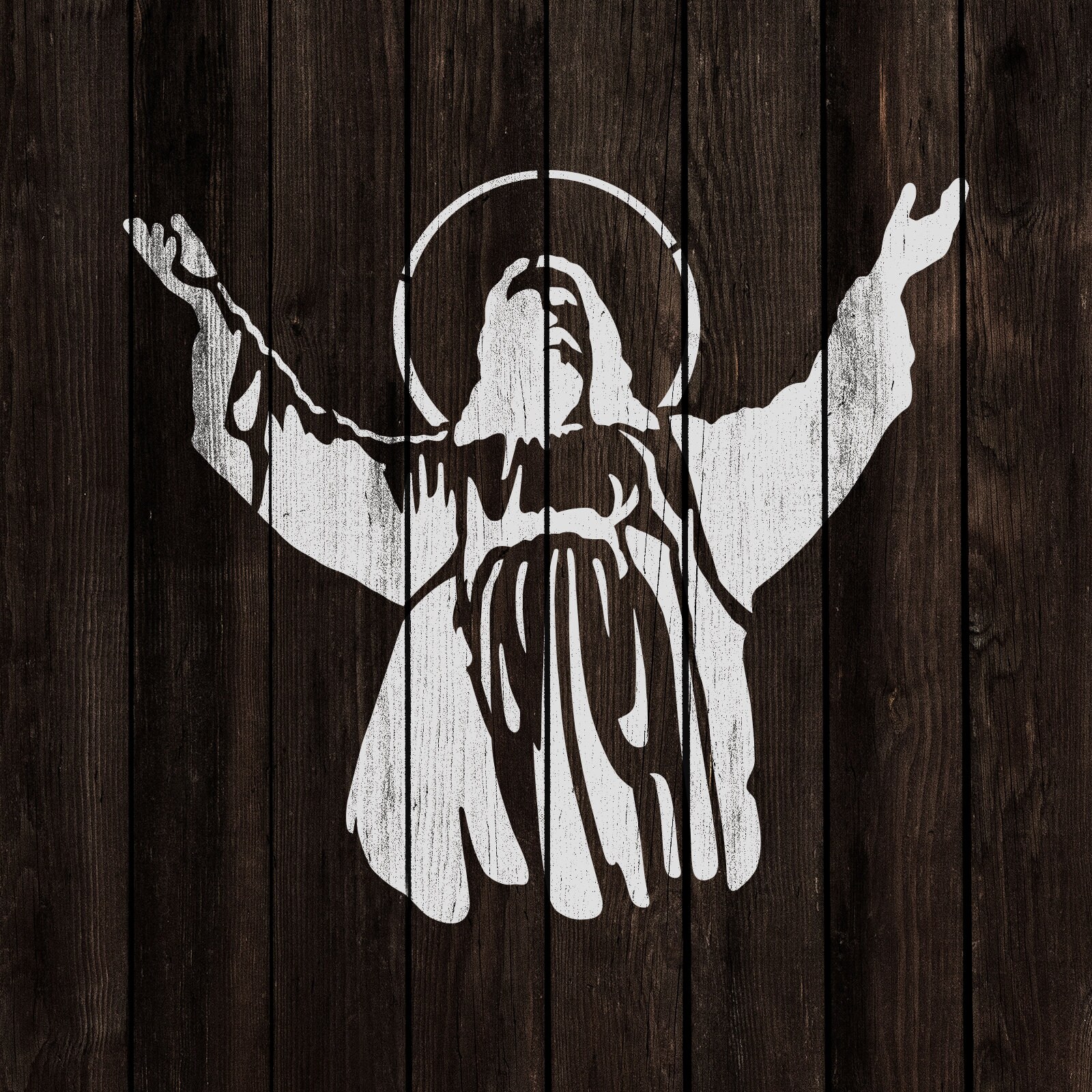 Jesus Stencil Reusable DIY Craft Stencils of Jesus Christ - Etsy