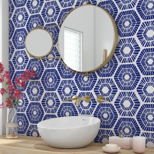 Scandinavian Geometric Pattern Wall Stencil - Transform your Decor - Beautiful Scandinavian Design Stencil - Large Wall Stencil for Painting