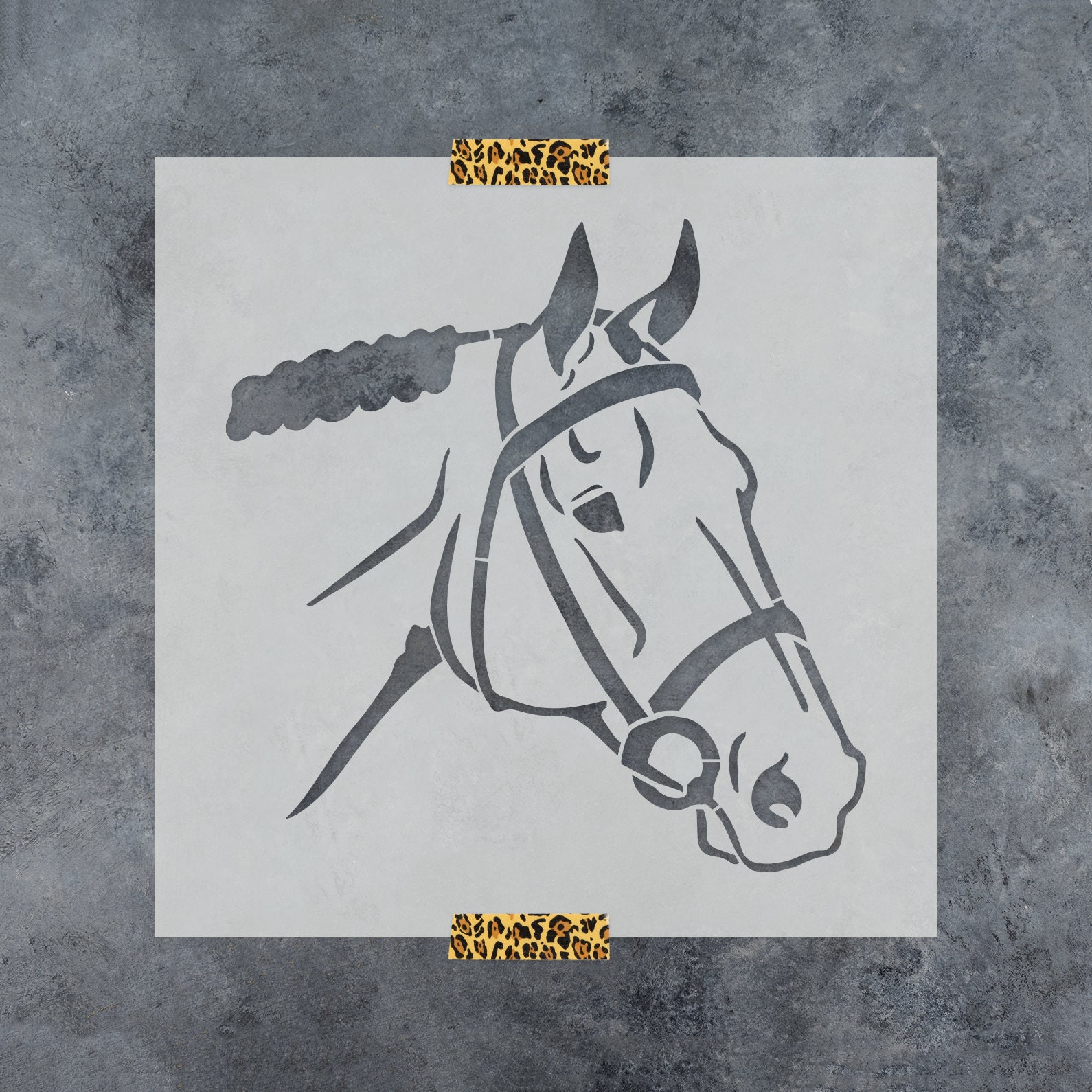 Horse Stencil, Reusable Mylar Craft Stencil For Painting, 116