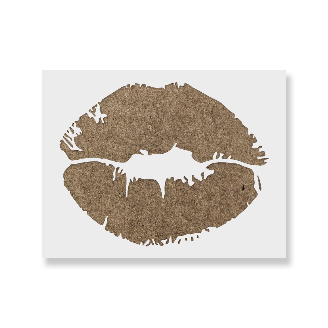 Lips Stencil Plastic Lip Stencil Lipstick Stencils Kissing Etsy