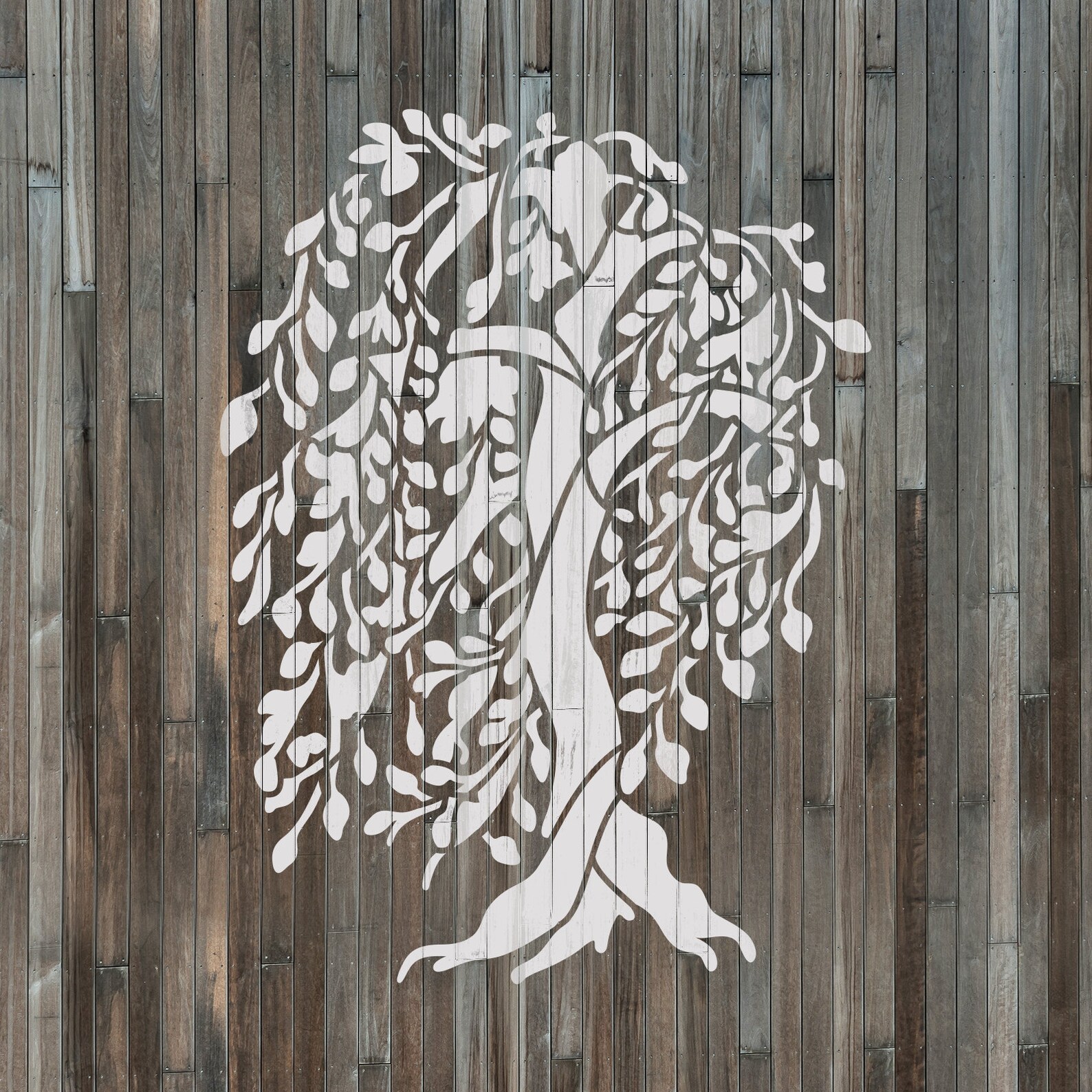 Willow Tree Stencil Reusable Stencils for Painting Create Etsy