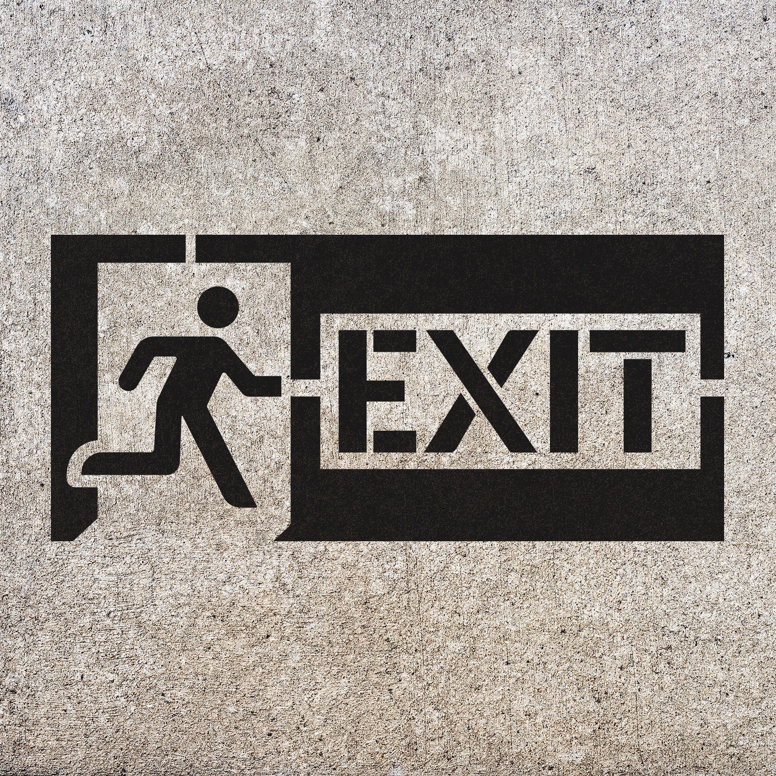 Design Fails Exit Sign Exit Sign Stencil Template for Emergency, Warning, Construction, Safety ...