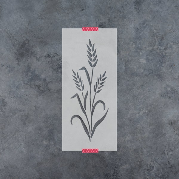 Wheat Stencil - Bread Stencil, Wheat Stencils, Stencil For Bread, Small Bread Stencils, Sourdough Stencil, Wheat Stalk Stencil