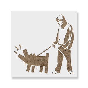 Dog Bark Banksy Stencil - Street Art, Stencils, Graffiti Stencil, Banksy Graffiti, Banksy Wall Art, Urban Stencil