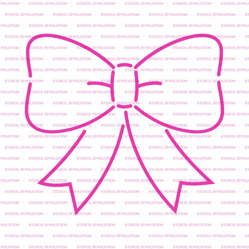 Bow Ribbon Stencil Reusable DIY Craft Stencils of a Bow and Etsy Bow Ribbon Stencil Reusable DIY Craft Stencils of a Bow and Etsy