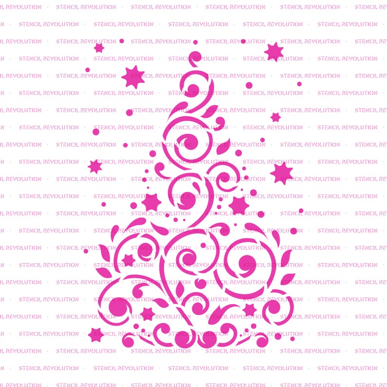 Christmas Tree Stencil Reusable Christmas Tree Stencils, Large Christmas Tree Stencil, Christmas Tree Stencil, Holiday Stencils Bild 6