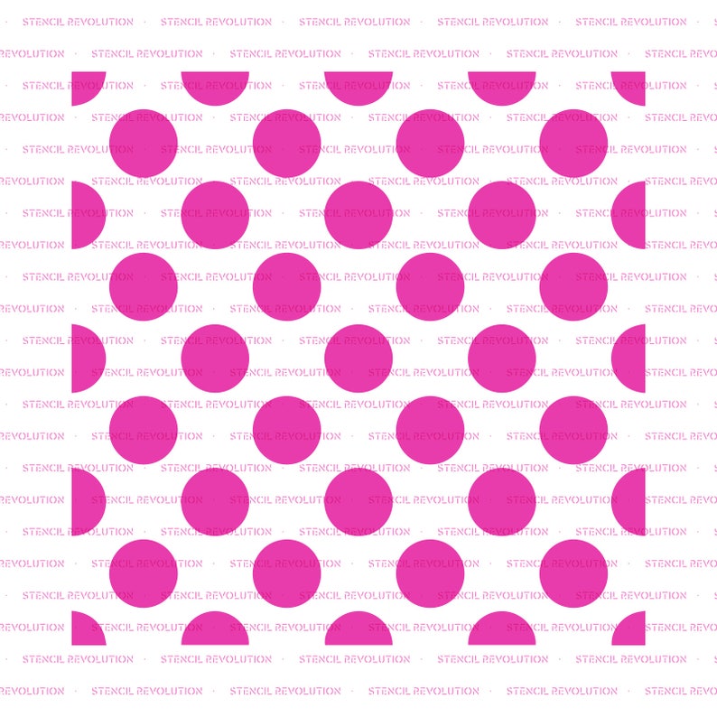 Polka Dots Stencil Reusable DIY Craft Stencils of a Polka Etsy