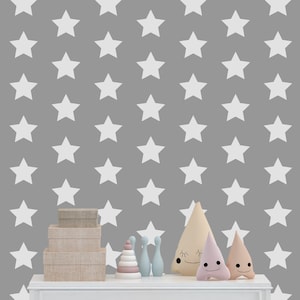 Rounded Star Pattern Stencil - Reusable & Durable DIY Craft Wall Stencils of a Rounded Star Pattern - 31&quot; x 18&quot;