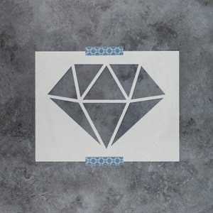 Diamond Stencil Reusable Diamond Stencils, Large Diamond Stencil, Diamond Stencil, Geometric Stencils, Shape Stencils, Rhinestone Stencil image 1