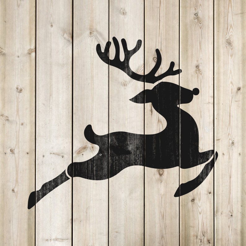 Rudolph Stencil Reusable DIY Craft Stencil Of Rudolph The Etsy