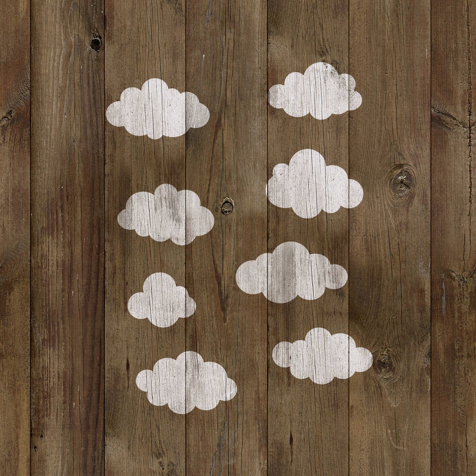Cloud Stencil for Painting, Fabric, and Wall Art – Reusable Sky and ...