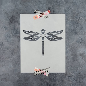 Dragonfly Stencil - Reusable Dragonfly Stencils, Large Dragonfly Stencil, Dragonfly Stencil, Dragonfly Stencil Designs, Nature Stencils