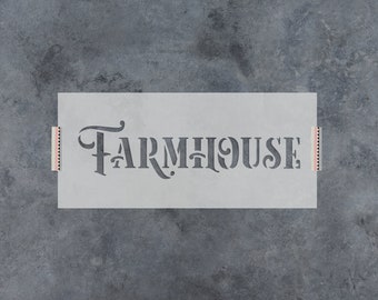 Rustic Farmhouse Stencil - Farmhouse Stencils for Signs, Rustic Stencil, Large Rustic Stencils, Farm Stencil, Rustic Farmhouse, Sign Stencil