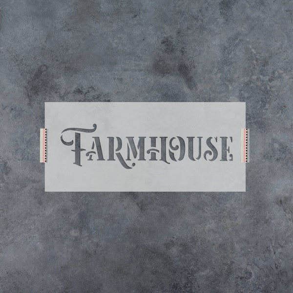 Rustic Farmhouse Stencil - Farmhouse Stencils for Signs, Rustic Stencil, Large Rustic Stencils, Farm Stencil, Rustic Farmhouse, Sign Stencil