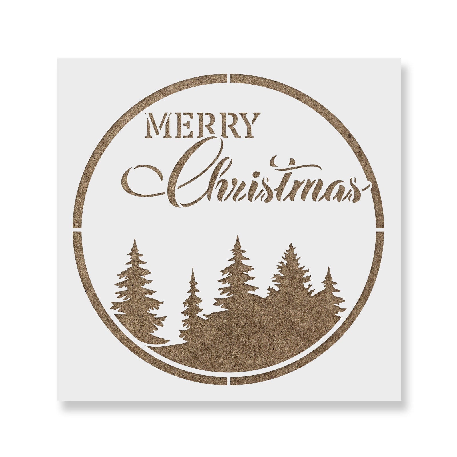 round-merry-christmas-sign-stencil-christmas-craft-stencil-for-painting-stencil-template-christmas-porch-sign-etsy