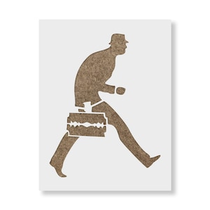 Cut Throat Banksy Stencil - Graffiti Art, Urban Stencil, Banksy Prints, Graffiti Stencil, Banksy Wall Art, Stencils