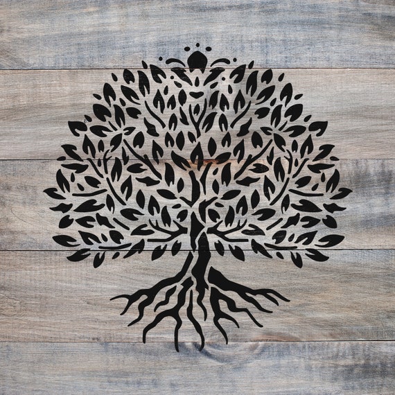 Tree of Life Stencil Reusable Tree of Life Stencils for 