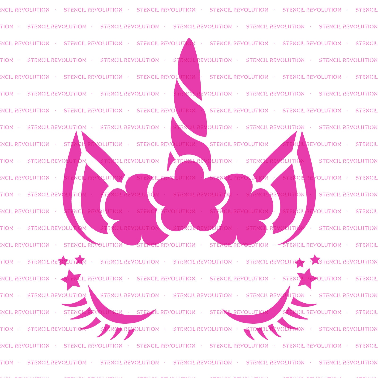 Einhorn Kopf Schablone wiederverwendbare Schablonen DIY | Etsy