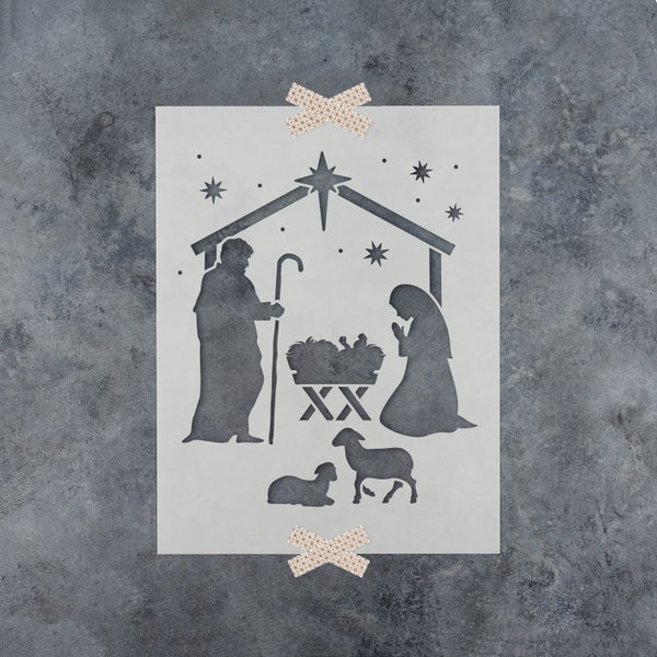 Manger Scene Painting - Etsy