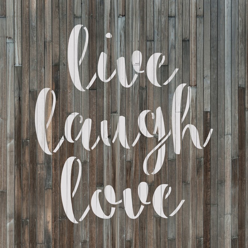 Live Laugh Love Stencil Reusable DIY Craft Stencils of Live - Etsy