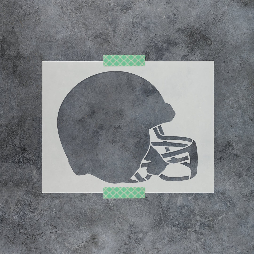 Football Helmet Stencil Football Stencil Reusable Football