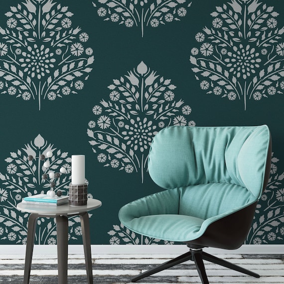 Damask Floral Stencils - Stencil Revolution