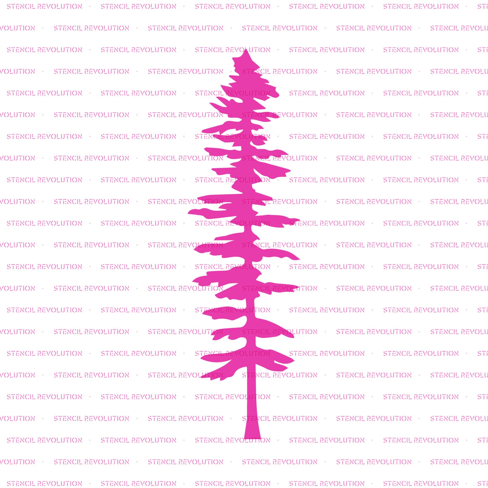 Tall Fir Tree Stencil Tree Stencil Fir Tree Large Tree - Etsy