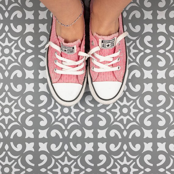Reusable Floor /& Backsplash Mediterranean Tile Stencils for Home Decor Daphne Tile Stencil and Walls 6x6 Furniture