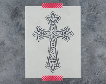 Cross Stencil - Reusable Cross Stencils, Large Cross Stencil, Stencil, Stencil Wall, Paint Wall Stencils, Art Stencil