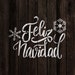 Feliz Navidad Snowflakes Stencil - Christmas Stencils Templates, Merry ...