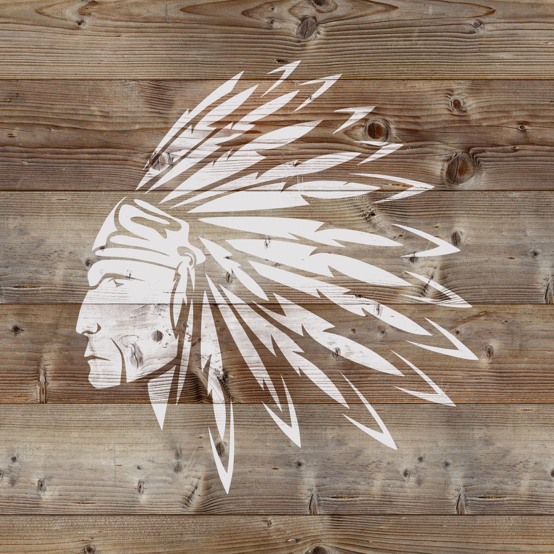 Native American Indian Stencil Reusable DIY Craft Native | Etsy