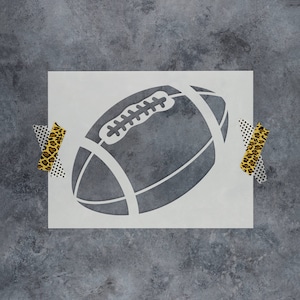 Football Stencil - Football Stencils for Painting, Football Stencil Designs, Sports Stencil, Athlete Stencil, Team Stencil, Fans Stencil