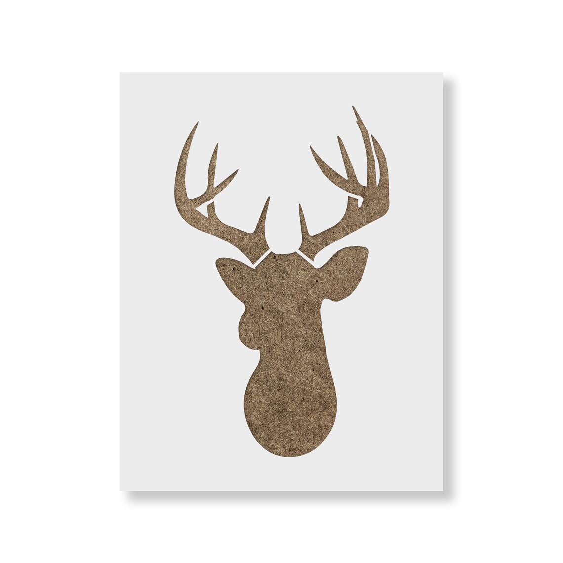 Buck Stencil Reusable DIY Craft Stencils of a Buck Deer Head - Etsy