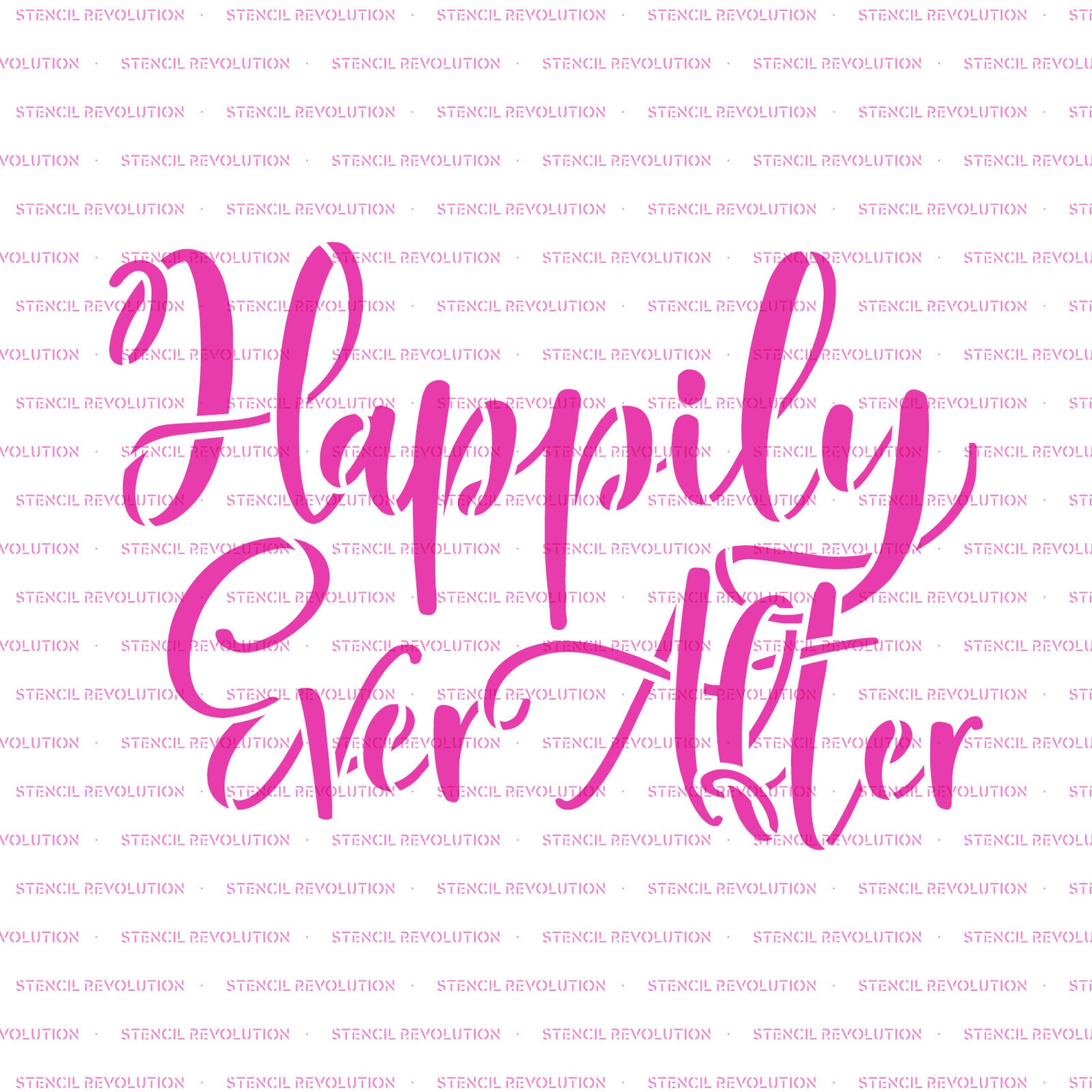 Happily Ever After Stencil Happy Stencil Ever After - Etsy