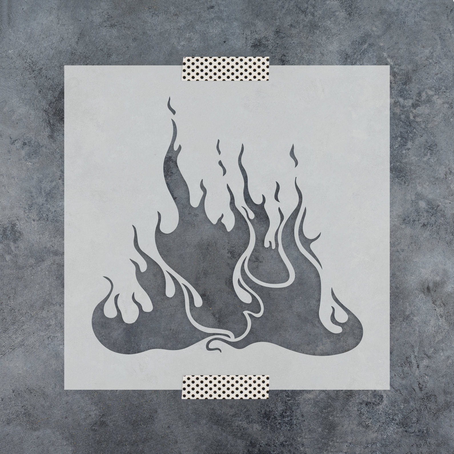 Flames Stencil Reusable DIY Craft Stencils of Flames Etsy