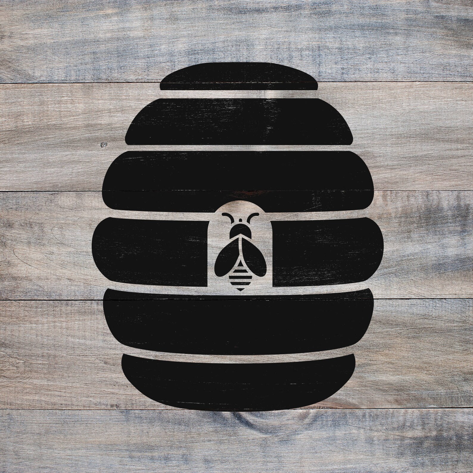 Beehive Stencil Reusable DIY Craft Stencils of a Bee Hive Etsy