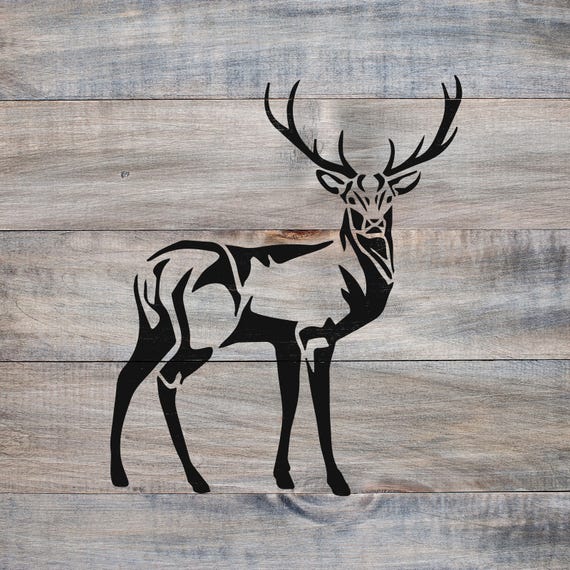 9 Pieces Forest Deer Stencils Wood Burning Stencils Nepal