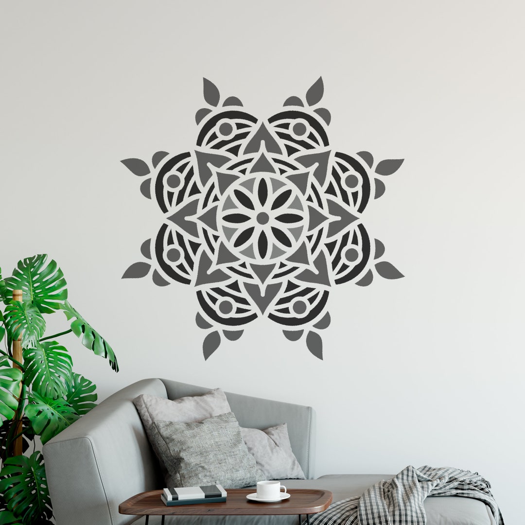 Rangoli Stencil Mandala Patterns for Wall Art Painting, Large Home ...