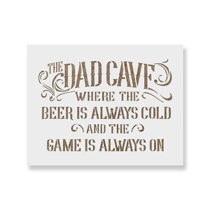 Dad Man Cave Stencil Dad Stencils for Painting Dad Stencil - Etsy