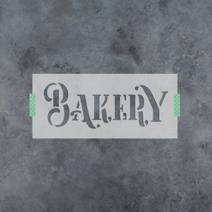 Rustic Bakery Stencil - Bakery Stencil, Rustic Stencil, Kitchen Stencil, Cooking Stencil, Food Stencil, Bakery Stencils