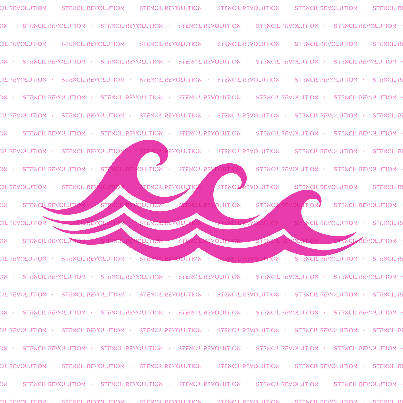 Waves Stencil Ocean Stencil Stencils Waves Stencils Ocean Etsy