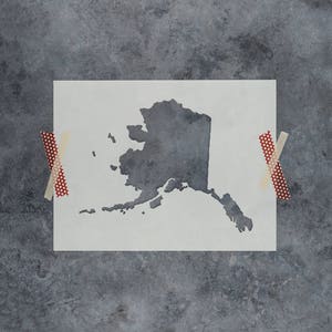 Alaska State Stencil - Alaska Stencil, Alaskan Stencils, Stencil Designs, Alaska Outline, State Shape, Last Frontier, Alaska Pride