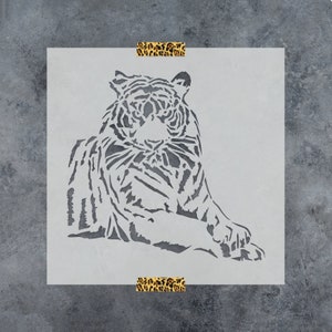Tiger Stencil - Tiger Stencils, Tiger, Safari Stencil, Tigers, Tiger Animal Stencil, Wild Stencil, Jungle Stencil, Safari Stencil