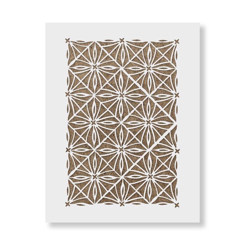 Scandinavian Astra Pattern Wall Stencil Reusable Durable - Etsy