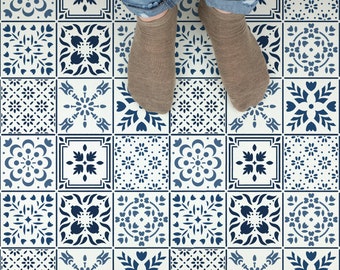 Scandinavian Mosaic Tile Stencil - Tile Stencils, Mosaic Stencil, Floor Stencil, Furniture Stencil, Stencil For Tile, Scandinavian Stencil