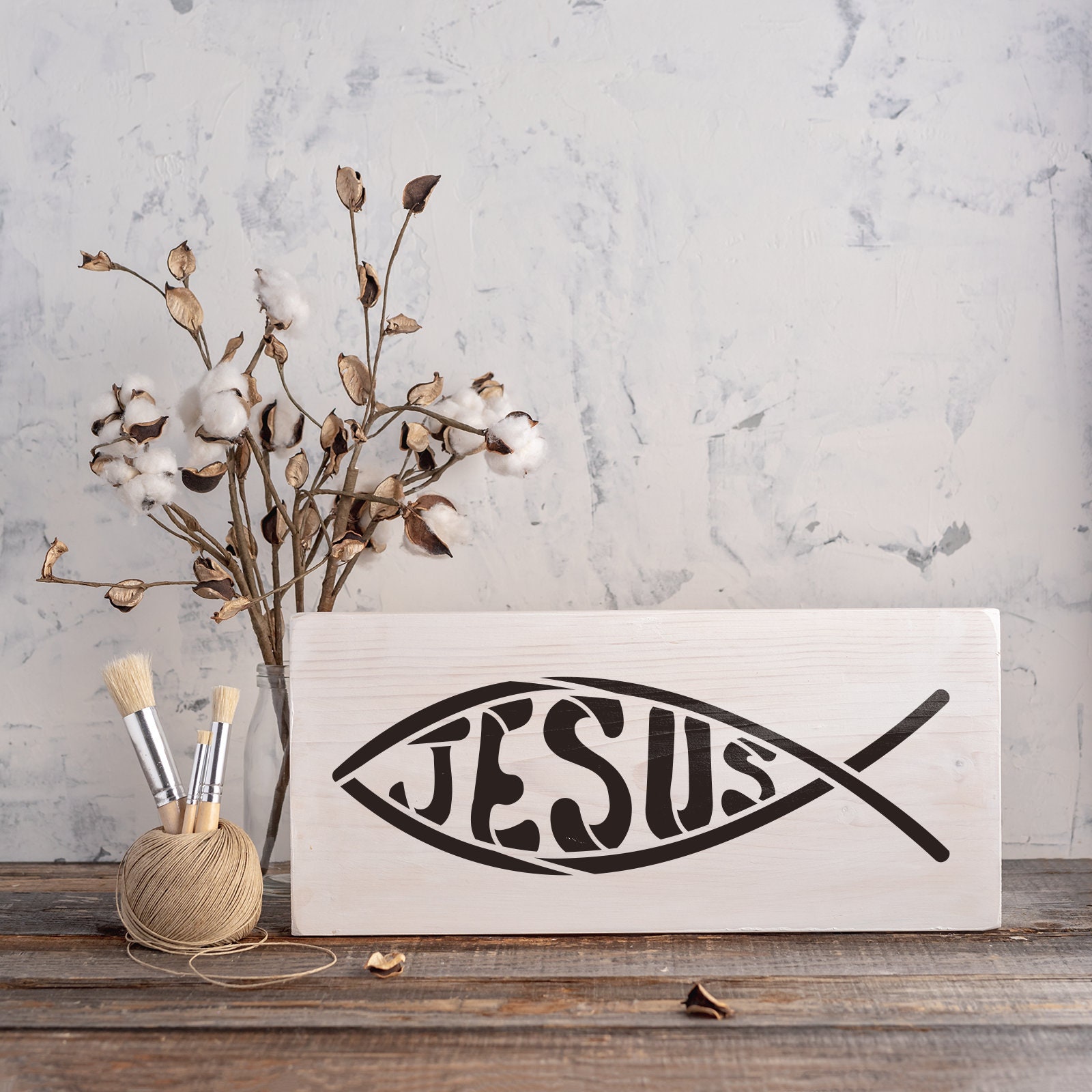 Jesus Fish Stencil Reusable DIY Craft Stencils Of A Jesus Etsy jesus-fish-stencil-reusable-diy-craft-stencils-of-a-jesus-etsy