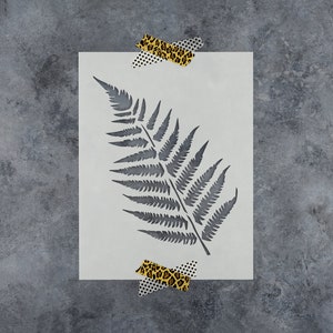 Ferns Stencil - Large Fern Stencil, Leaf Stencil, Stencils, Fern Stencils, Fern Leaf Stencil, Fern Wall Stencil, Leaf Stencils For Walls