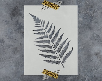 Ferns Stencil - Large Fern Stencil, Leaf Stencil, Stencils, Fern Stencils, Fern Leaf Stencil, Fern Wall Stencil, Leaf Stencils For Walls